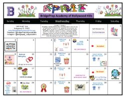 April 2023 Activities Calendar 