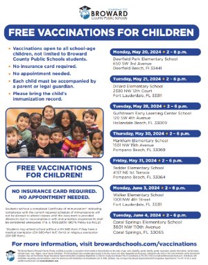 FREE VACCINATION SITES